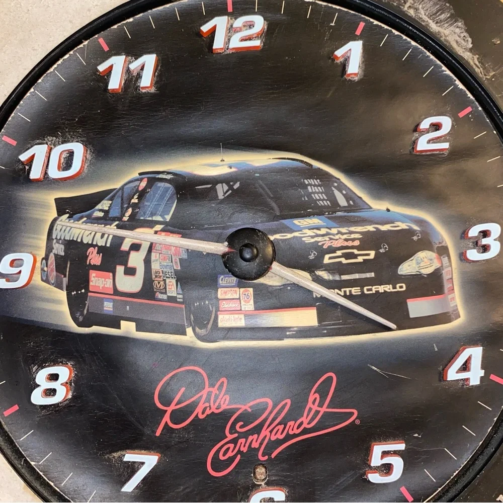 Vintage Emson Dale Earnhardt Racing 2000 Clock Home Decor Nascar